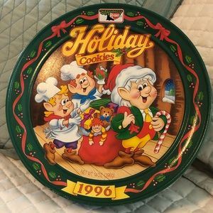 Keebler Elves 1996 Holiday Cookie Tin
